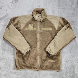 Polartec Jacket Mens Small Brown Fleece Cold Weather GEN III US Army ECWCS